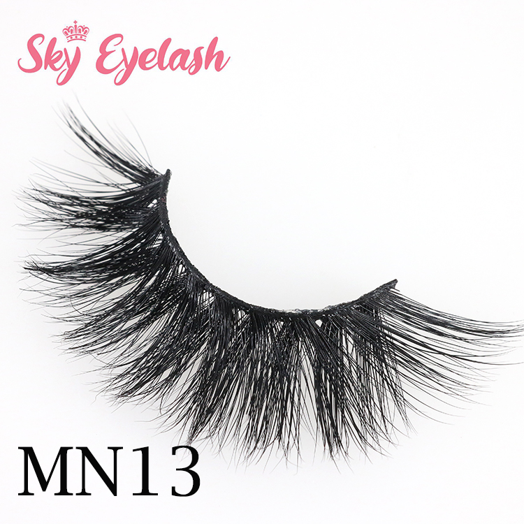 Real mink eyelash vendors wholesale natural 3D mink fake eyelashes with best lash glue CO