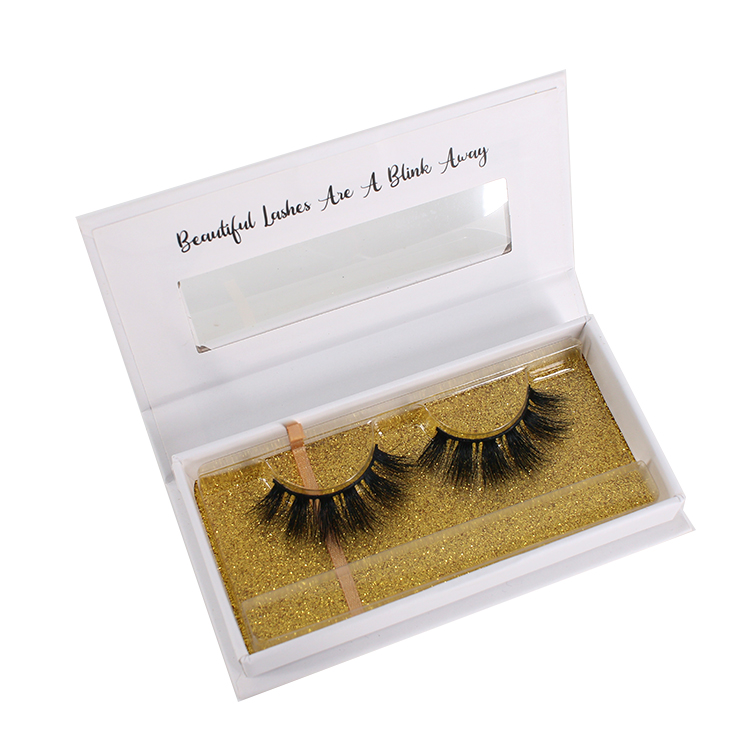 Lash factory wholesale custom eyelash packaging for fluffy 3D mink lashes 