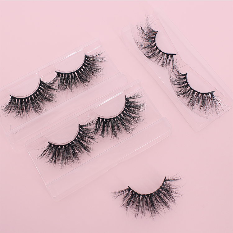 Wholesale private label 25mm fluffy 5D mink eyelashes with custom packaging CO